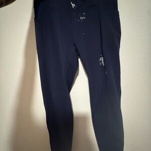 Navy Athletic Leggings